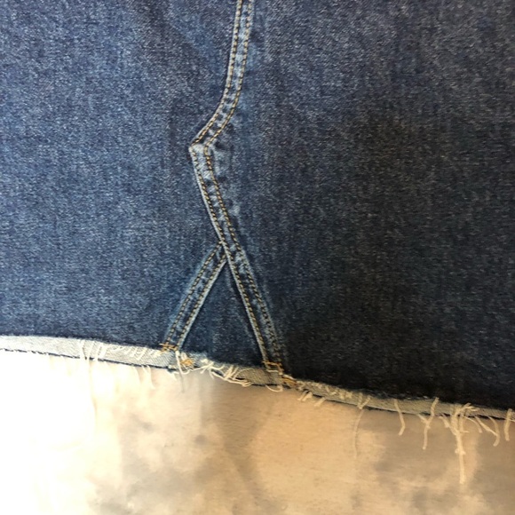 Forever 21 Denim Blue Mini Skirt Size 18 NWT - Picture 3 of 11